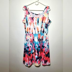 Cute Colorful Short Tank Top Dress sz L Excellent
